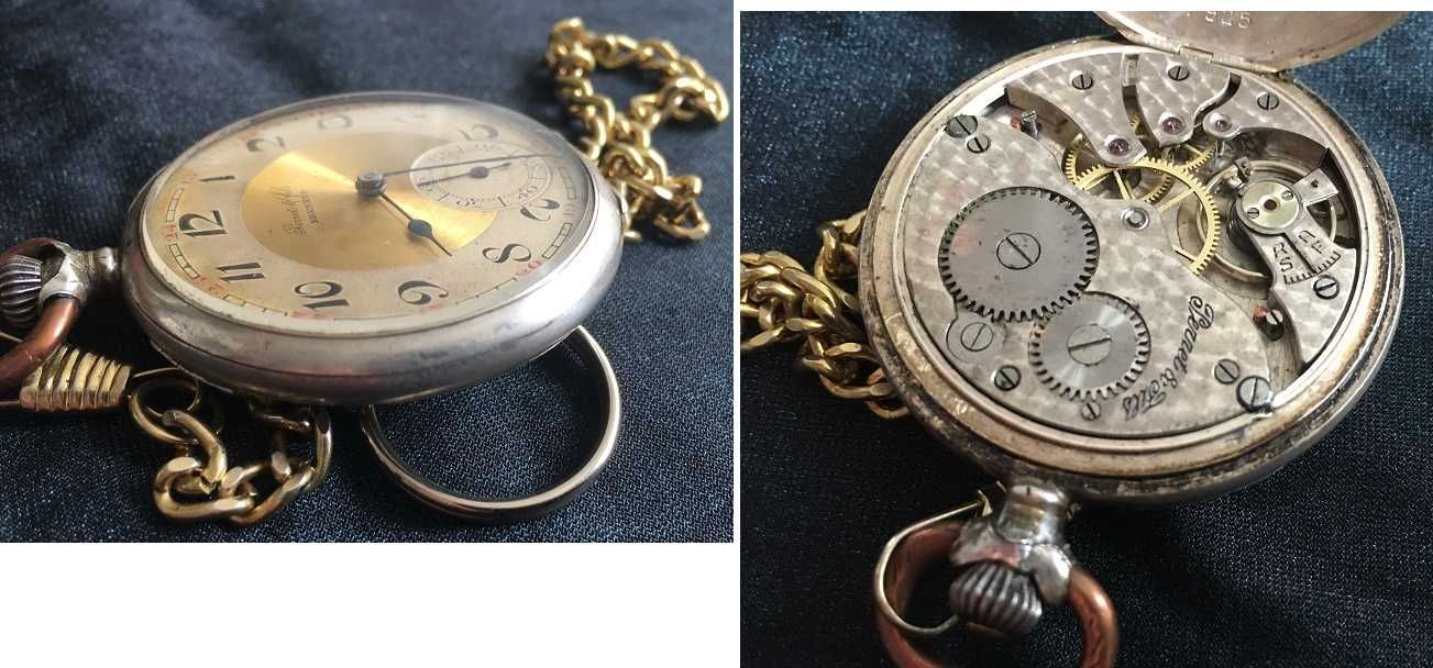 Карманные часы , серебро 84.(0,875). PERRET & FILS BRENETS.