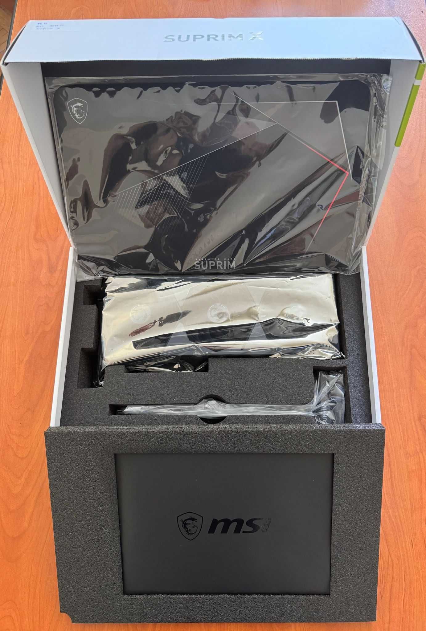 MSI RTX 3070 Ti Suprim X – 8GB- Кутия, Фактура (копие), 3 бр
