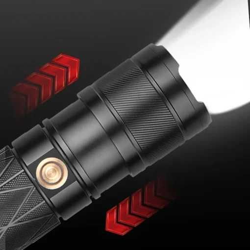 Lanterna cu led tip laser PM20 GT telescopică cu zoom distanta 1500m