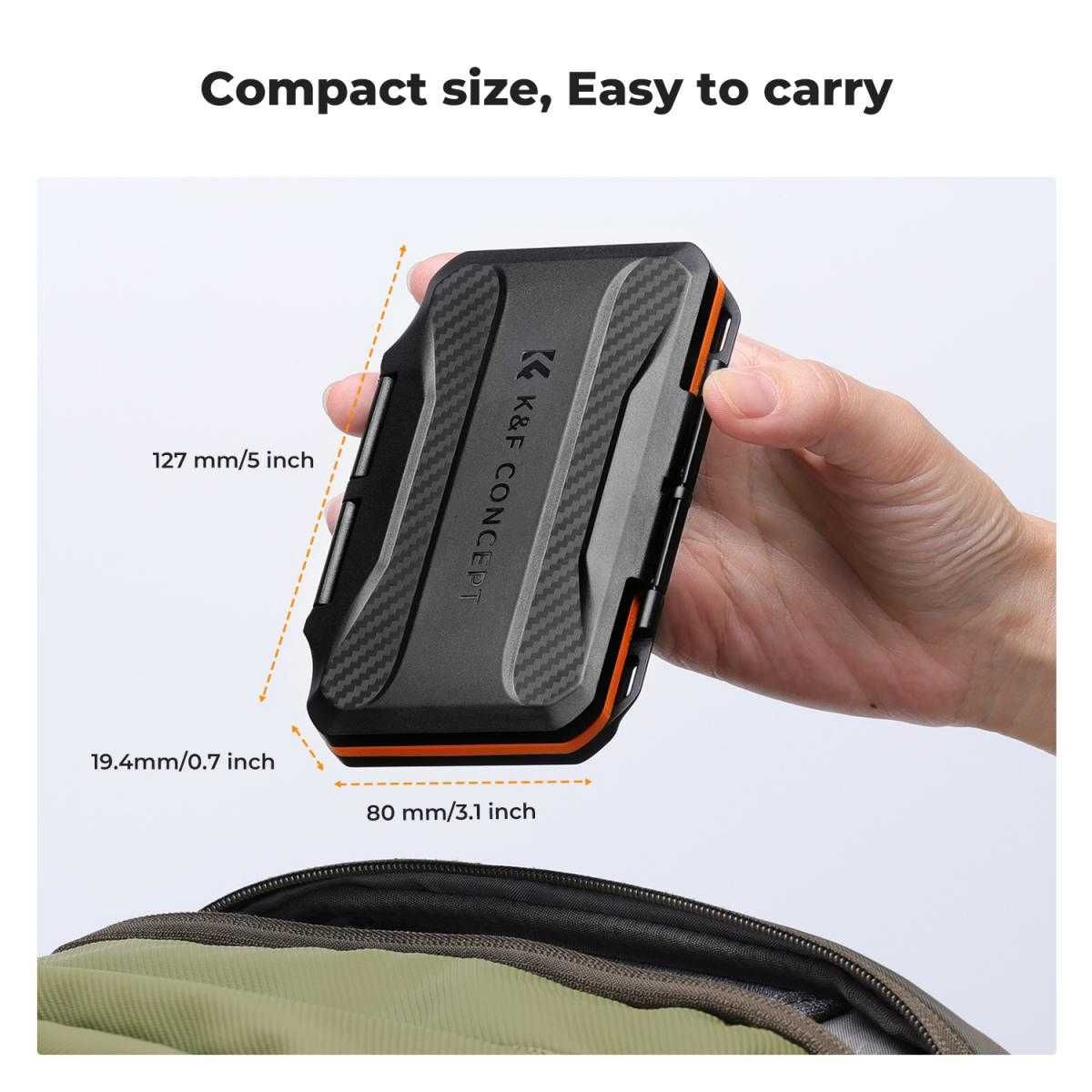 K&F Concept Калъф за карти памет SD / TF / CF / Micro SD / SDXC