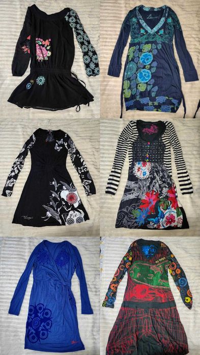 Оригинални рокли Desigual с дълъг ръкав