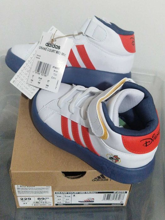Нови високи маратонки adidas GRAND COURT MID MICKEY Disney 27