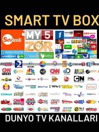 Tv box va smart uchun dunyo tv kanallarin bepul tomosha qilasiz HD