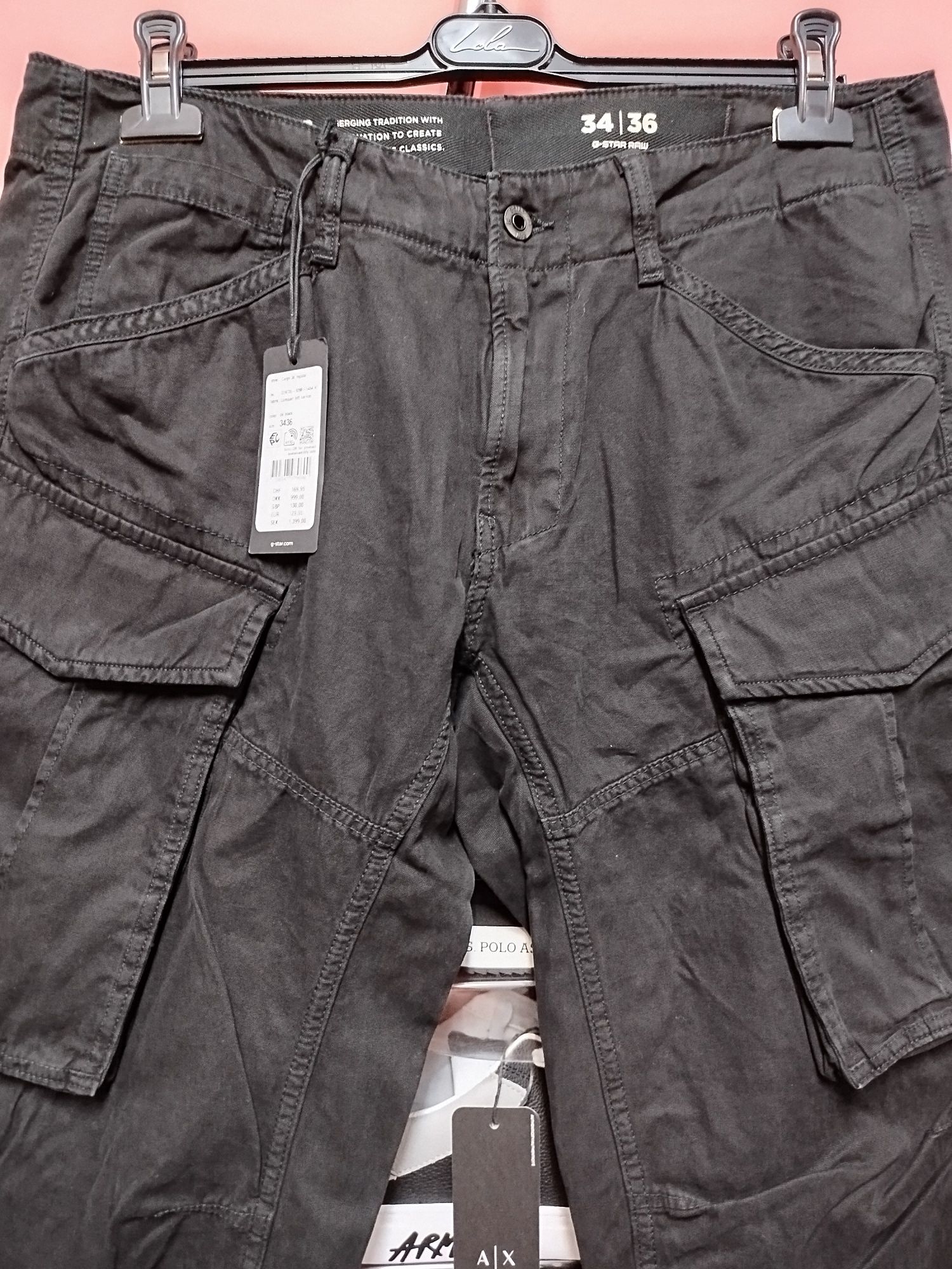 Оригинален панталон G-Star Raw Cargo 3D W34 W36 W38 мъжки долнище