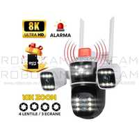Camera WiFi, 8k, 3 Ecrane, 12Mp, 10x Zoom Optic, 4 Lentile