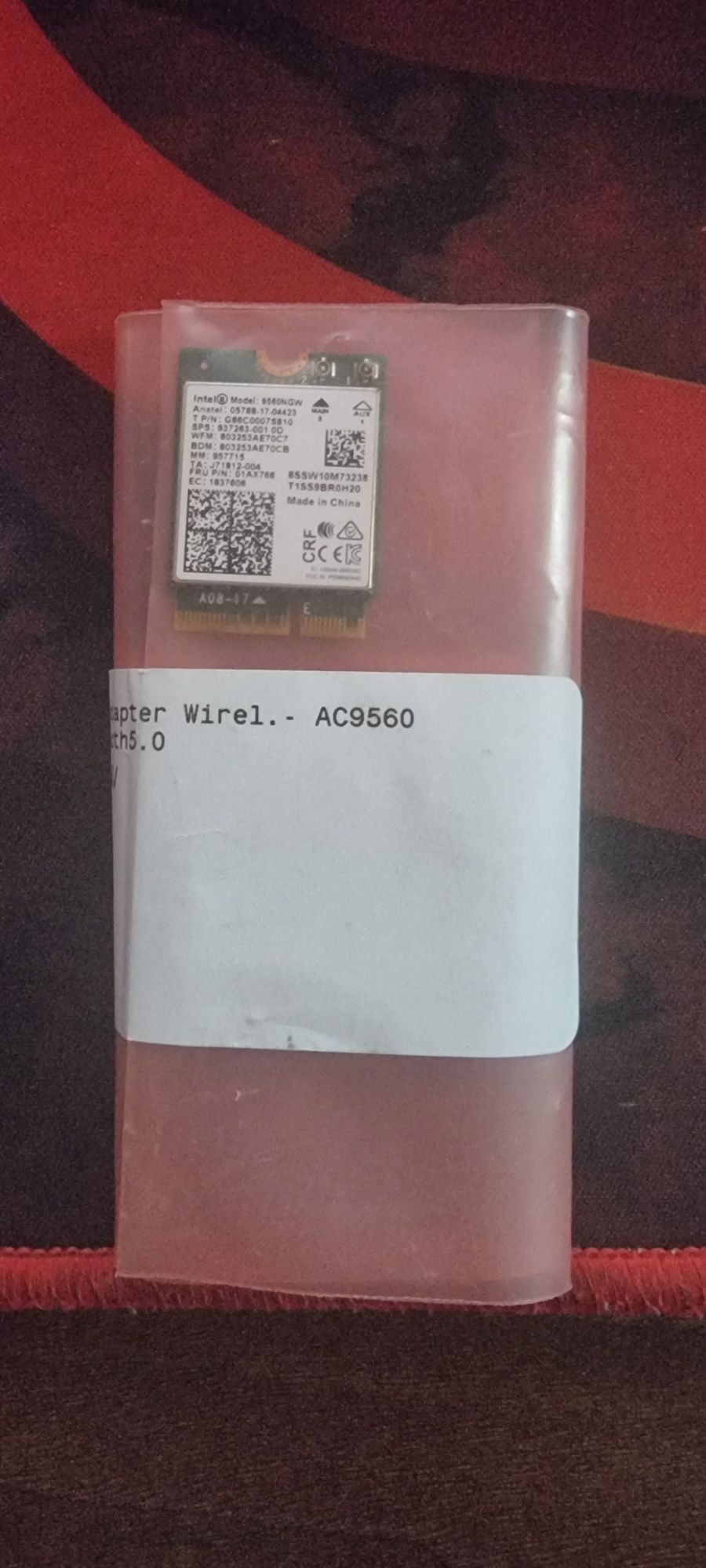 Placa retea Intel 9560NGW/AC9560 M.2 Dual Band Wi-Fi and Blootooth