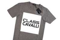 ПРОМО Roberto Cavalli Class M/L/XL-Оригинална сива SLIM тениска