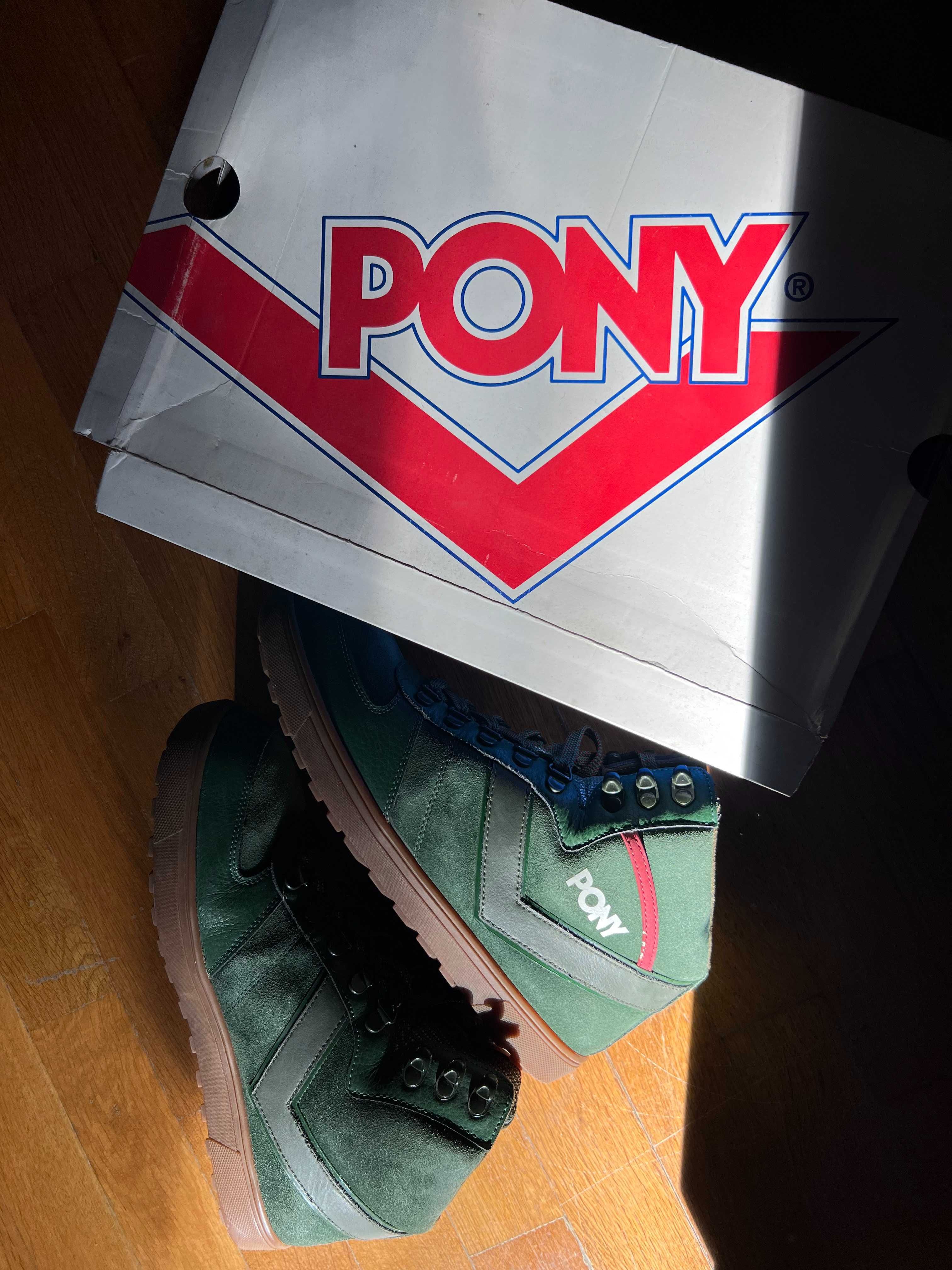 Кецове Pony, с велур и еко кожа
