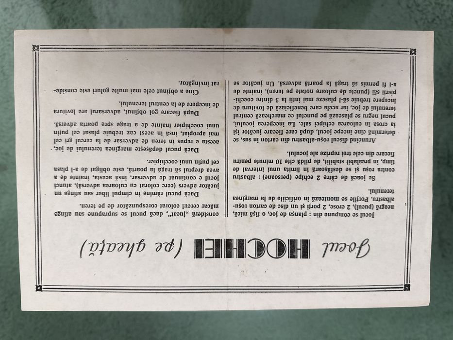 Board game joc Hochei