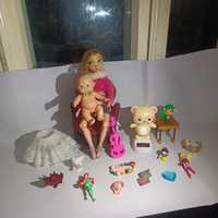 Набор кукол+игрушки из киндера