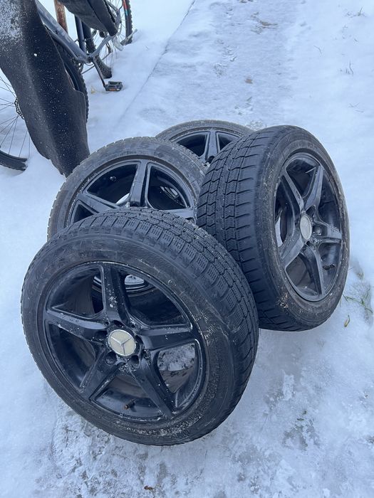 5х112 диски R16 с зимней резиной Мерс
