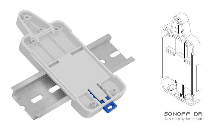 Sonoff DR DIN Tray Rail Case Holder