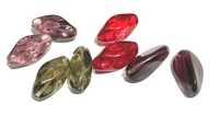 Margele forma "maslina", sticla Murano, artizanale, hand made, 25x10mm