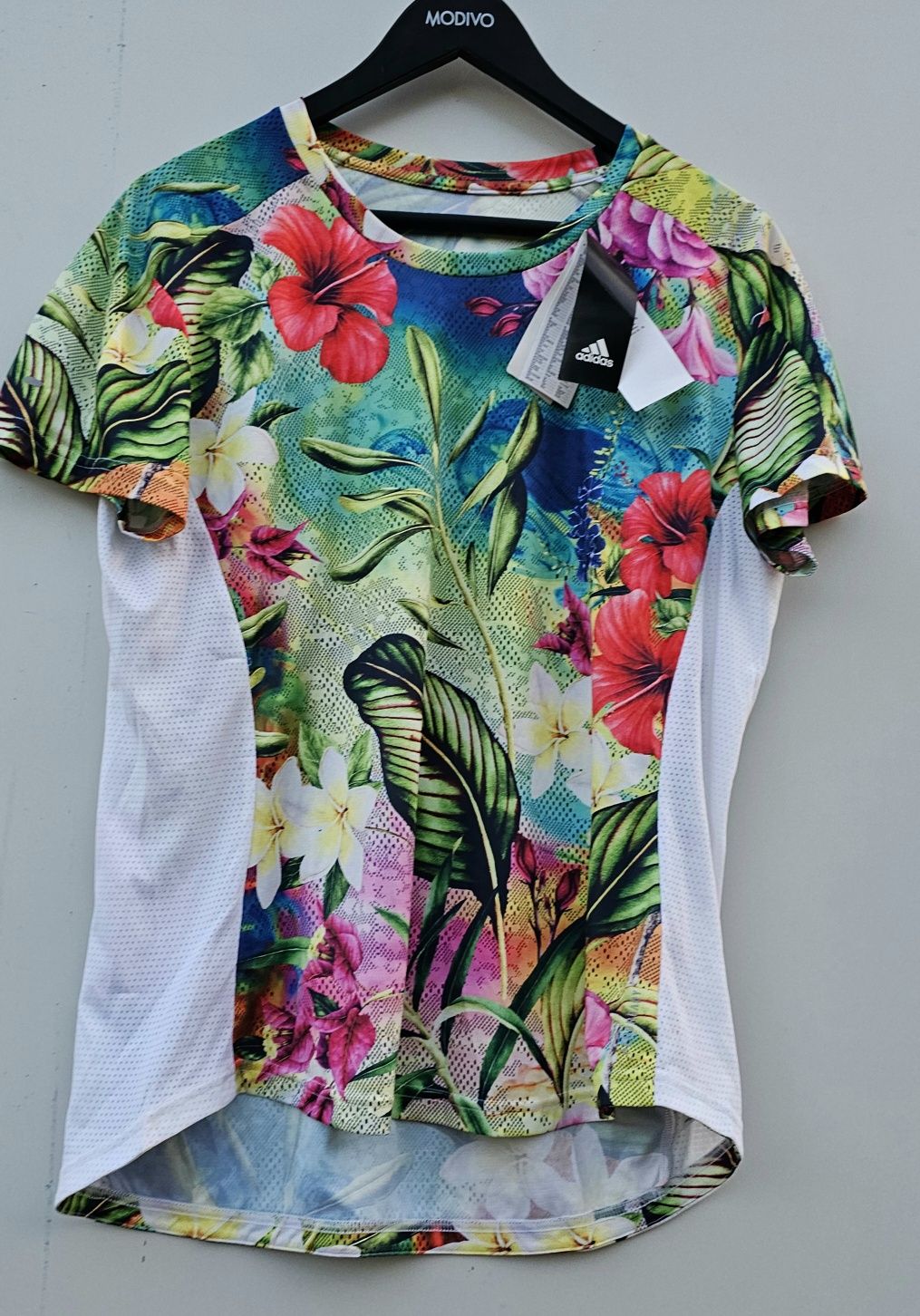 Adidas Floral Tee  оригинална дамска тениска Хл размер