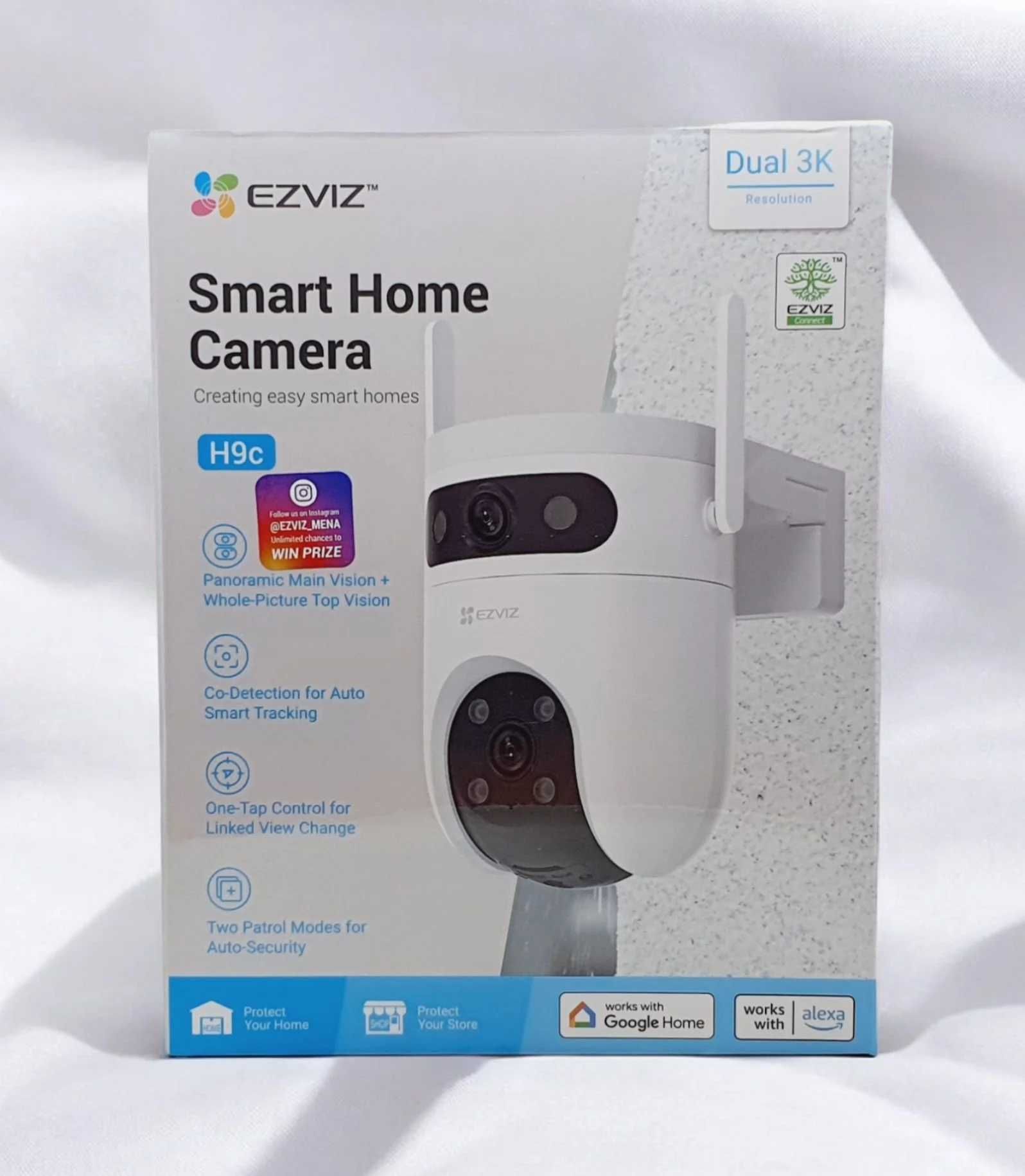 Camera IP Wireless EZVIZ H9c Dual 3+3MP IR Auto Tracking Sigilata Noua