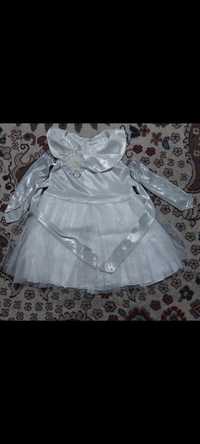 Белое платье размер 30