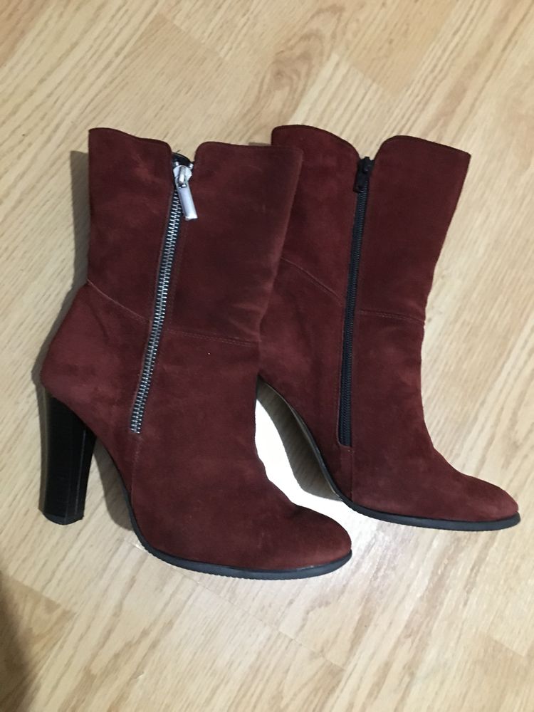 Botine mar 37 piele intoarsa