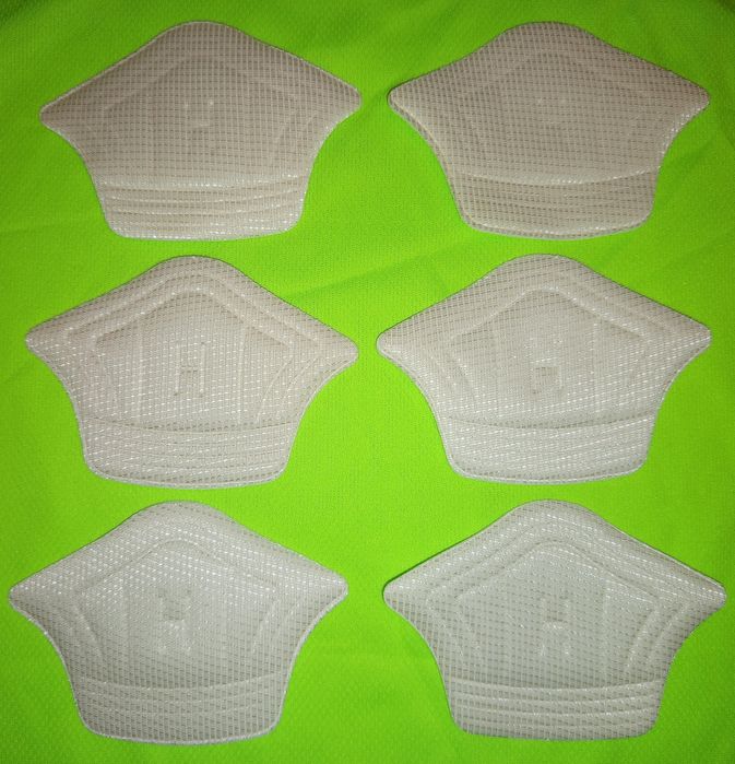 Set 6 protecții calcai / branturi cu pernite Albe 5mm