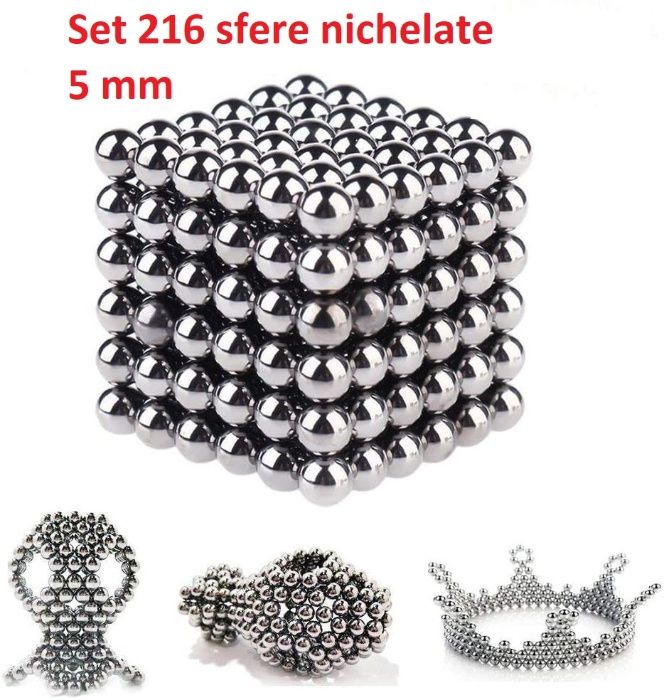 Neocube 216 magneti 5 mm sfere jocul magnetic neodim cadou copii