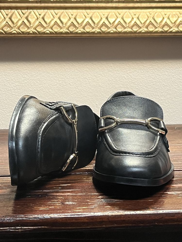 Loafers/mocasini, piele naturală, Zara