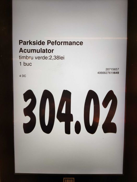 Acumulator PARKSIDE Performance 8 Ah, garantie 08.2028
