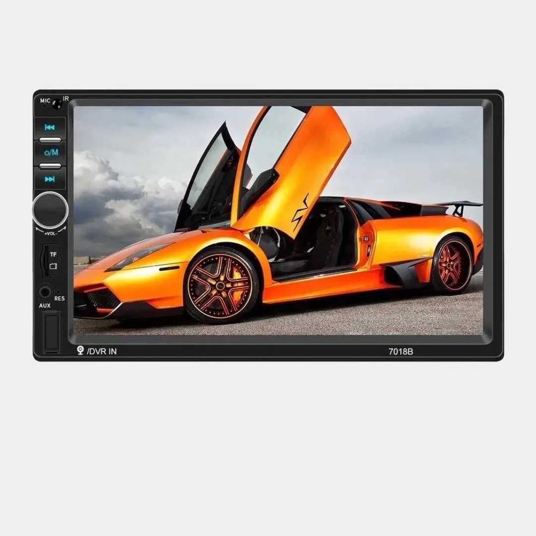 Автомагнитола 2 DIN с пультом ДУ, экран 7", Bluetooth, USB, AUX