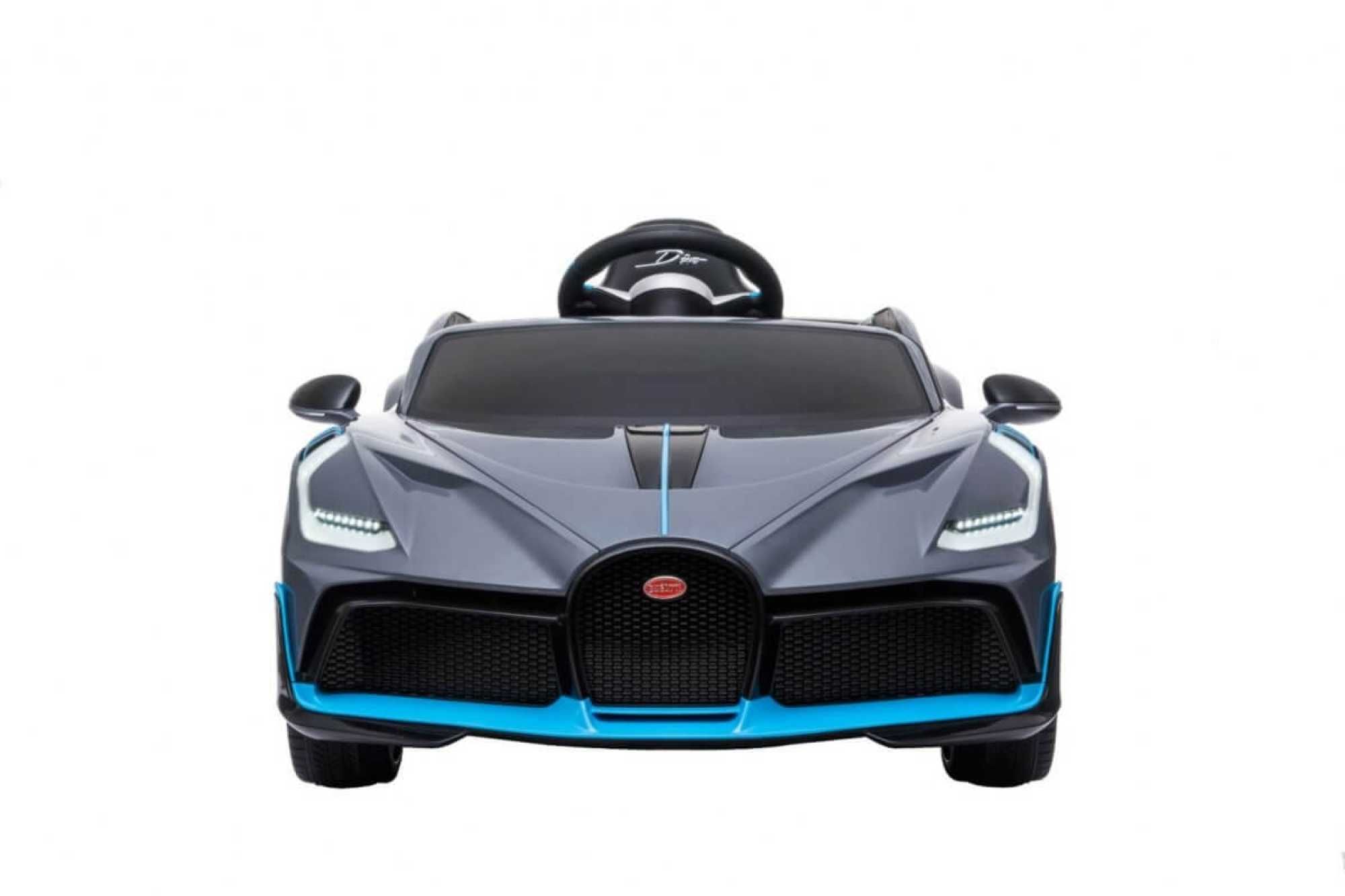 Masinuta electrica copii 1-6 ani Bugatti Divo R. Moi, Scaun Piele #Gri