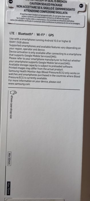 Galaxy watch 6 classic 47mm LTE Black