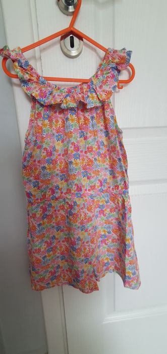 Rochie unicorn, salopeta,fusta marimea 116-122