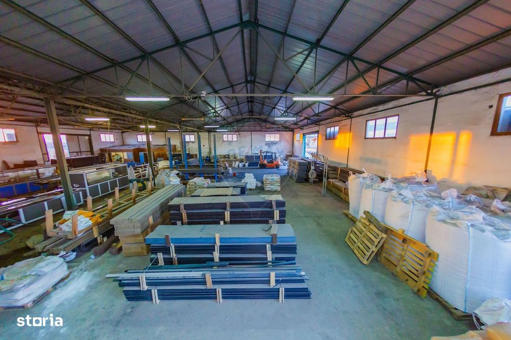 Spațiu industrial de vânzare 4,500mp HALE / 35,0000mp TEREN / SATULUNG