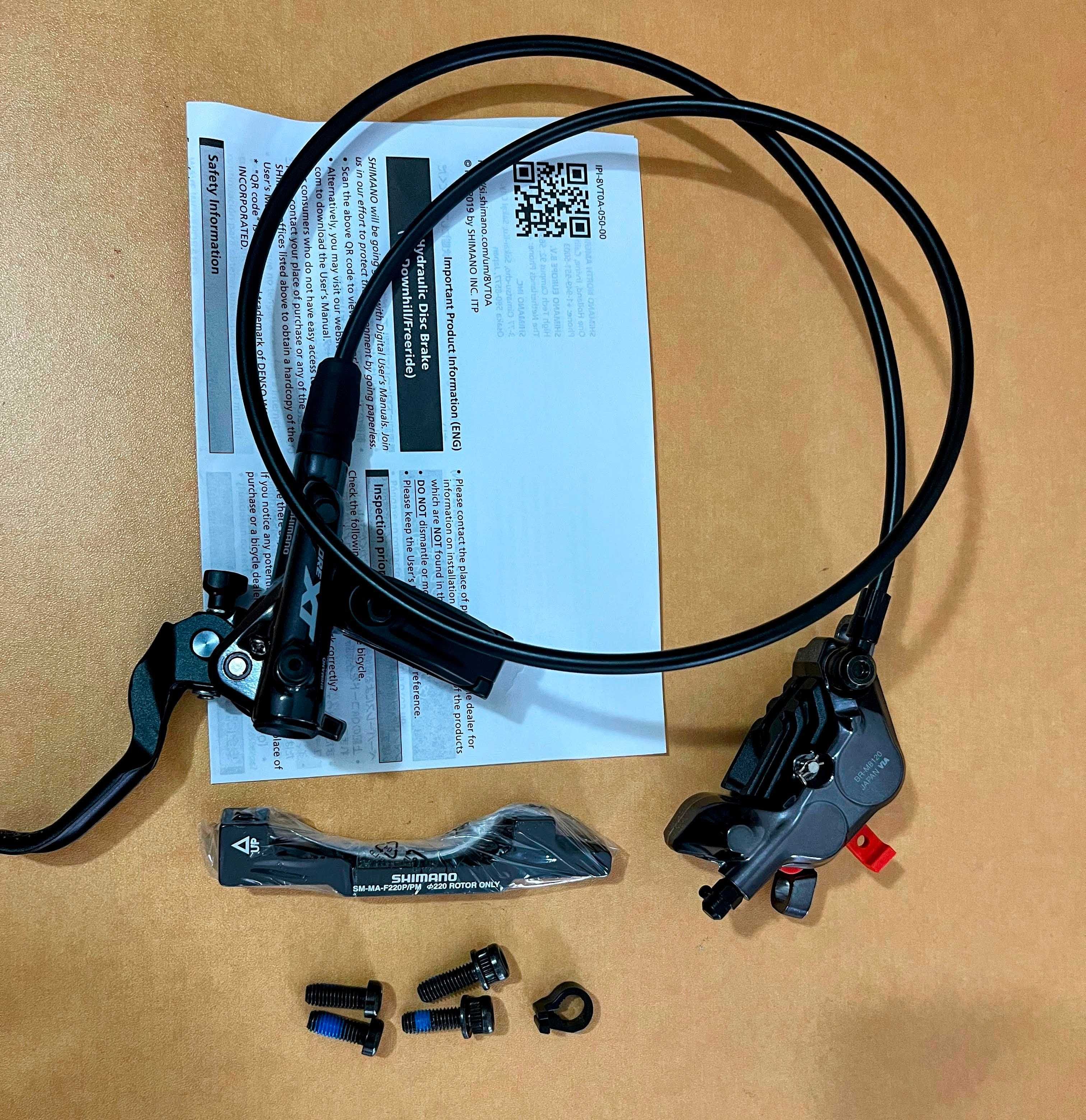 Предна спирачка Shimano XT M8120 4-бутална (L.900mm/850mm)