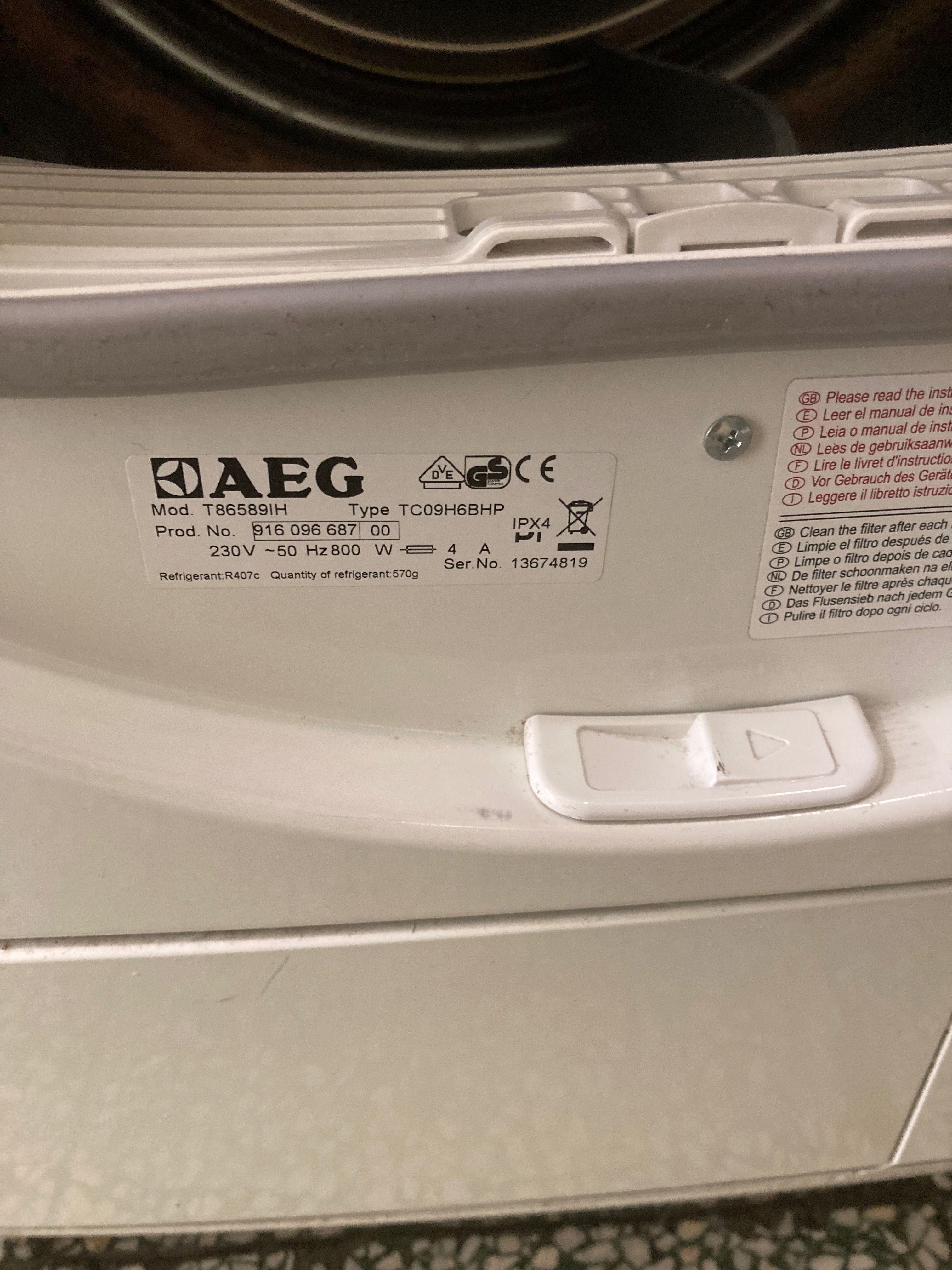 Сушилня AEG T86589IH 8кг