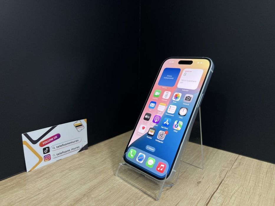 Iphone 15 128Gb Blue Second-Hand Foarte Bun 3 ani garanție, Telefoane