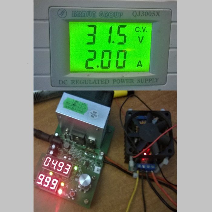 Sursa step down 0-8A (10A) DC-DC, 7-32V to 0.8-28V, CC CV (12V,24V)