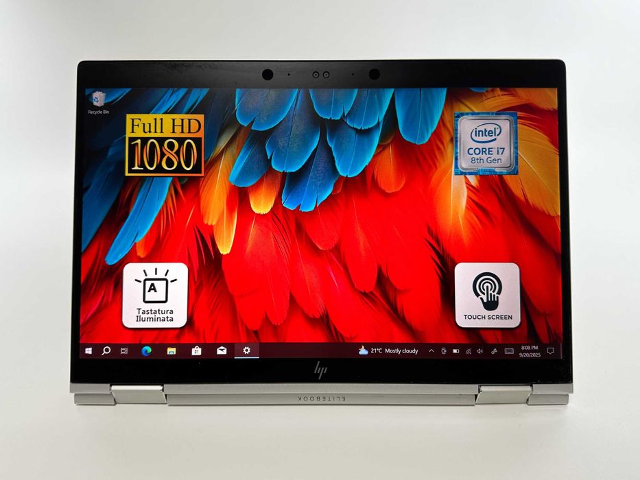 Laptop HP Intel i7 16 gb ram 13.3 inch Touch TabletMode Garantie 1 an