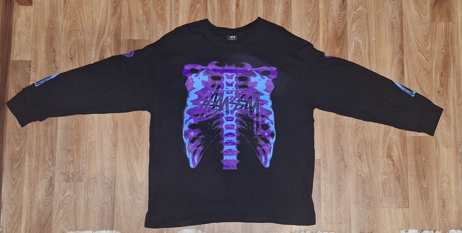 Stussy RIB CAGE 3M Long Sleeve Tee T-Shirt Black продам срочно торг