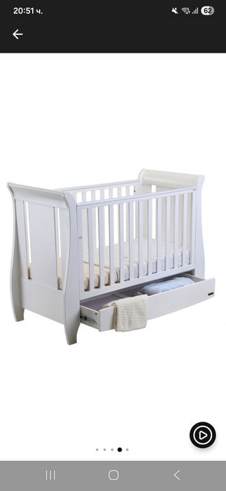 дървена бебешка кошара Tutti Bambini