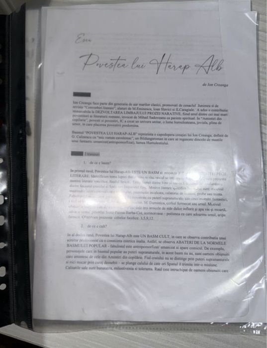 Dosar bac istorie+romana