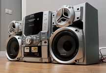 USB, Bluetooth, Radio, AUX, кассеты музыкальный центр