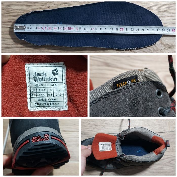 Ghete bocanci JACK WOLFSKIN TEXAPORE piele naturală vânătoare nr 42, 5