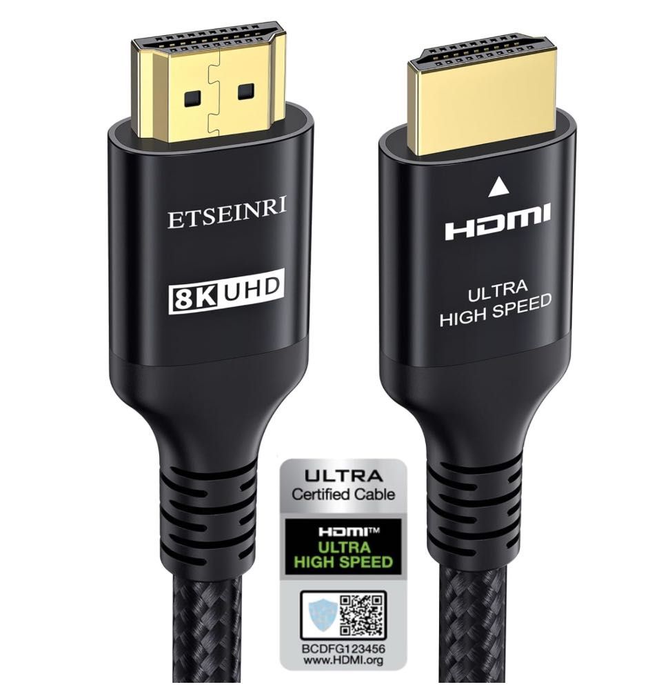 HDMI 2.1 Кабел 5M, 48Gbps Ultra High Speed HDMI Cable 4K 120Hz 8K 60Hz