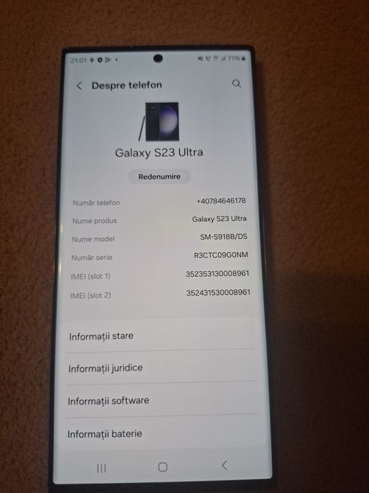 Samsung S23 Ultra 5G ca Nou