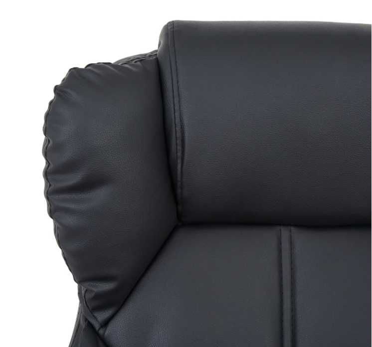 Scaun birou directorial Parma, imitatie piele, negru