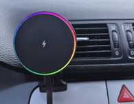 Încărcător Auto Magnetic Wireless 15W cu Suport Reglabil 360°