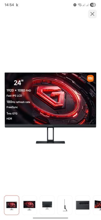 Монитор 23.8" Xiaomi Gaming Monitor G24i P24FCA-RGGL черный