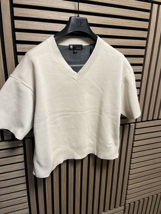 G Star RAW : Plated V Knit 1/2 Sleeve - размер Л / Оригинал