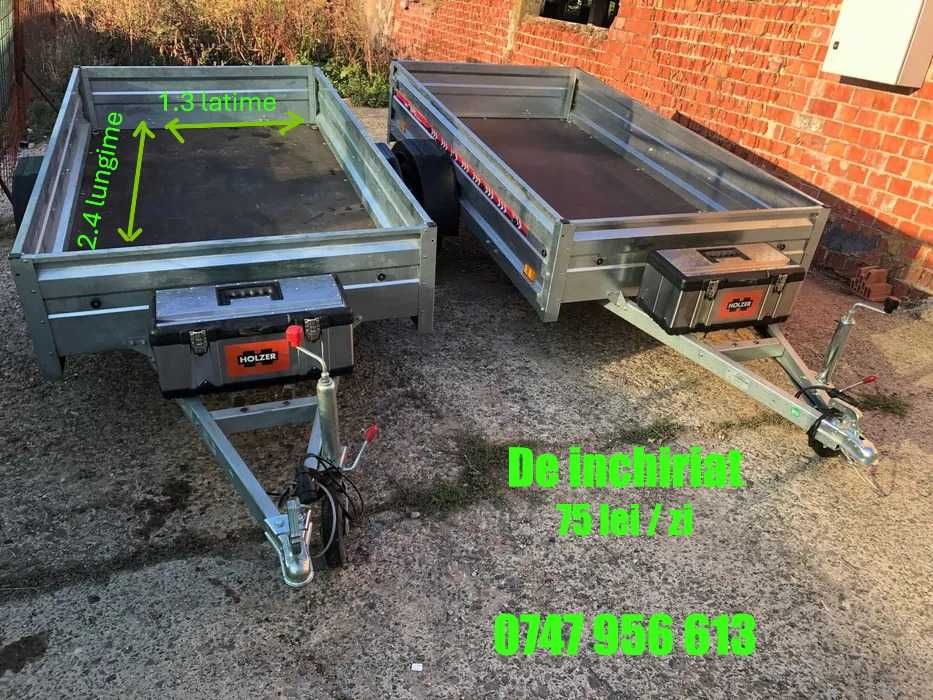 Închiriez Remorci AUTO / MOTO / ATV – Cat. B (750 kg) Jud Iasi