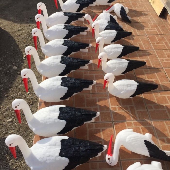 Barza din plastic pentru Gradina , decor