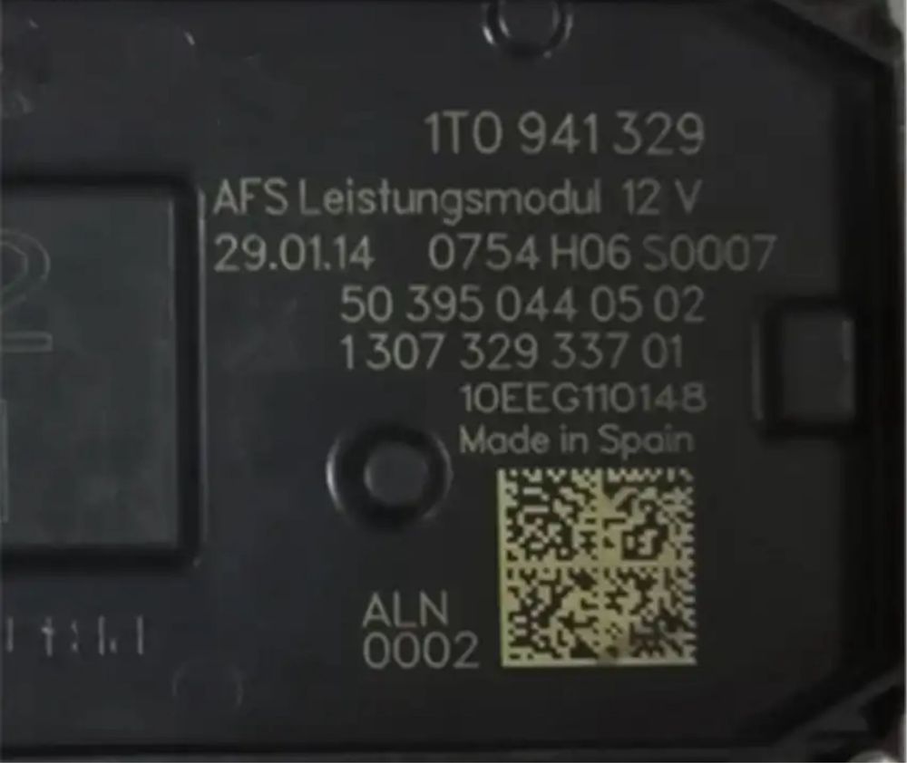 Modul Droser Balast AFS Curbe Cornering Calculator Skoda Vw 1T0941329