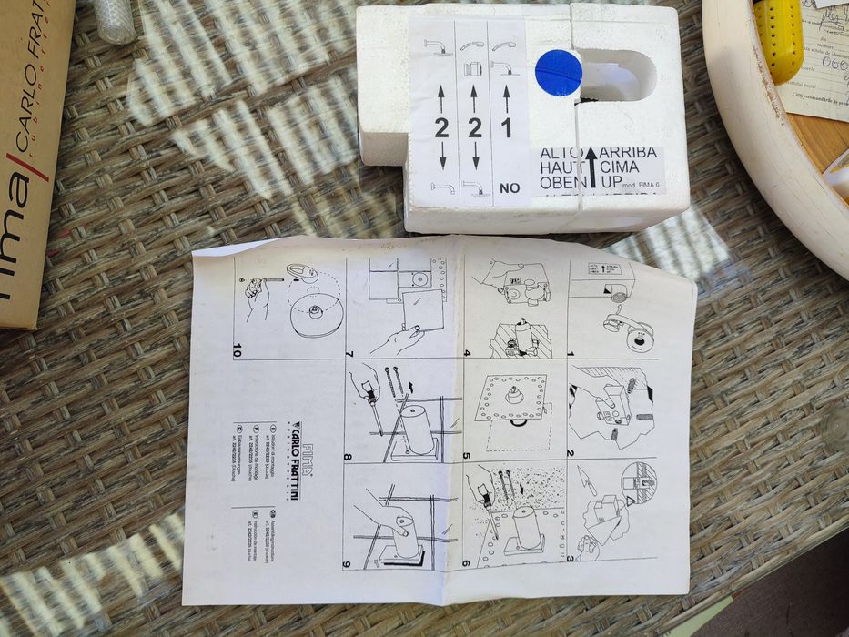 Robinet (baterie) monocomanda cadă și duș incastrabila FIMA